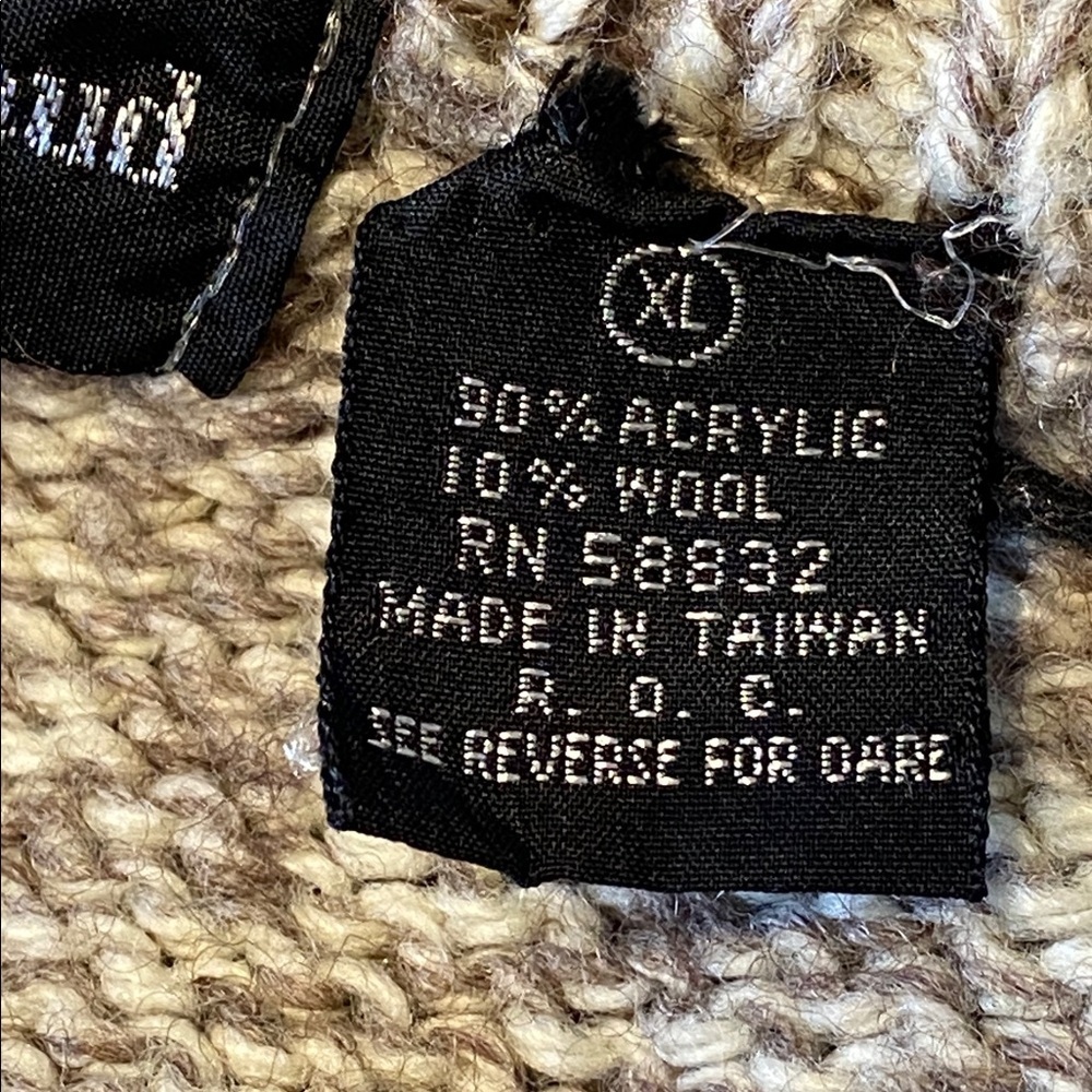 Vintage Jean Michaud 90’s fair isle knit Sweater Wool Blend Ski / Cabin Size XL - Picture 7 of 10